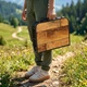 Стіл туристичний Vilde 489398 розкладний 2в1 60 x 40 x 25,5/51,5 см Коричневий (5900670121621) - зображення 11