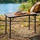 Стіл туристичний Vilde 489400 розкладний 2в1 80 x 40 x 33/60 см Коричневий (5900670121645) - зображення 10
