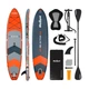 Надувная SUP-доска Rebel Active RBA-4501-OR 350 × 81 × 15 см с сиденьем для каяка до 170 кг оранжевая - изображение 1