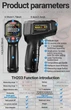 Термометр пирометр промышленный Aneng TH203 -50°C~600°C черный - изображение 6