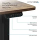 Компьютерный стол OfficePro (ODE1670DW) Dark Wood/Black (ODE1670DW) - изображение 6