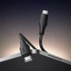 Кабель HOCO X124 Bien 60W silicone charging data cable C to C Black - зображення 5