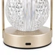 Настольная лампа светильник Lesko Tulips Crystal ZBTSYJX0417 Pink ночник в виде букета тюльпанов в колбе - изображение 4