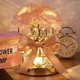 Настольная лампа ночник Lesko Rose Crystal YW-HP-MGMFP Champagne светильник в виде букета - изображение 2