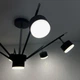 Светильник потолочный LUMINARIA MARY 7xGX53 BLACK/CHROME - изображение 5