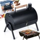 Grill węglowy Vilde 489375 stalowy przenośny z kominem 41 x 25 x 38 cm (5900670121263) - obraz 6