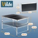 Стіл туристичний Vilde 489403 розкладний 2в1 90 x 60 x 26/54 см Графітовий (5900670121676) - зображення 12