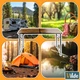 Стіл туристичний Vilde 489404 розкладний 3в1 120 x 60 x 54/62/70 см Коричневий (5900670121683) - зображення 11