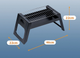 Grill węglowy Vilde 489376 składany przenośny 46 x 22 x 22 cm (5900670121270) - obraz 6