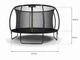 Батут PREMIUM BLACK PLUS Just Fun Garden 12 футів 374 см - изображение 2