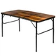 Стіл туристичний Vilde 489406 розкладний 2в1 120 x 60 x 34,5/65 см Коричневий (5900670121706) - зображення 4