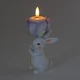Подсвечник Elisey Кролик с фиолетовым тюльпаном 5105-006 12,5 см - изображение 2