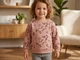 Свитшот двунитка для девочки Lupilu Ecoprint 456872 074-80 см (6-12 months) Розовый - изображение 2