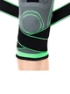 Эластичный наколенник-бандаж на колено, компрессионный Knee Support WN-26 для занятий спортом и фиксации коленного сустава с ремнем на липучке, 1 шт., 45–50 см, размер XL, Зеленый - изображение 2