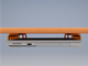 Підстільне кріплення для ноутбука та MacBook 3D-друк пластикове помаранчеве - зображення 2