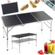 Стіл туристичний Vilde 489407 розкладний 2в1 120 x 60 x 34,5/65 см Графітовий (5900670121713) - зображення 7