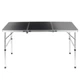 Стіл туристичний Vilde 489407 розкладний 2в1 120 x 60 x 34,5/65 см Графітовий (5900670121713) - зображення 2