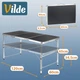 Стіл туристичний Vilde 489407 розкладний 2в1 120 x 60 x 34,5/65 см Графітовий (5900670121713) - зображення 12