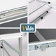 Стіл туристичний Vilde 489407 розкладний 2в1 120 x 60 x 34,5/65 см Графітовий (5900670121713) - зображення 6