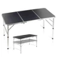 Стіл туристичний Vilde 489407 розкладний 2в1 120 x 60 x 34,5/65 см Графітовий (5900670121713) - зображення 1