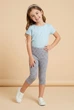 Капри детские для девочки SmileTime Gray Flower, серый,размер 116 (LL18-09-1) - изображение 1