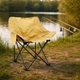 Раскладное туристическое кресло Folding Camping 40 х 40 х 67 см (214 C) Бежевый - изображение 4