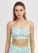 Женский хлопковый топ Giulia COTTON BLOOM 4112/60 M Multicolor-ballad blue Leo, женский топ с узором - изображение 2