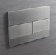 Панель змиву KOER KT-0603-07 240x160x10mm пластикова, кнопка лінійна (колір графіт) (KR5321) - изображение 2