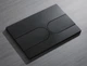Панель змиву KOER KT-0604-05 240x160x10mm пластикова, кнопка закруглена (колір чорний матовий) (KR5324) - изображение 3