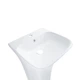 Раковина моноблок Mixxus BEVEL-1101 с отверстием под смеситель и переливом 450х435х835mm (MI6697) - изображение 3