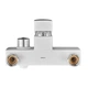 Смеситель для ванны Plamix Kubus-009 Euro Set White (со шлангом, лейкой и кронштейном) (PM0752) - изображение 4