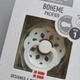 Соска пустушка Bibs 0-6 міс Boheme white латекс кругла - изображение 2