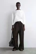 Блуза жіноча COS boat-neck cotton blouse 129065600 Eur 40 Білий - изображение 1