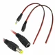 Разъем питания DC папа + мама 2pin 5.5 x 2.1mm (гнездо+штекер) с кабелем 0.2мм2 jack, коннектор - изображение 1