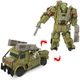 Трансформер Автобот Хаунд робот-машина Transformers детская игрушка 17 см с аксессуарами - изображение 1