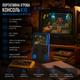 Портативная игровая консоль K10 2.4" 500 встроенных 8-bit игр синяя ретро приставка с цветным LCD экраном - изображение 3