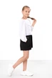 Дитячі шорти для дівчинки-підлітка з кишенями Носи своє 128 Чорний (p-20719-248702) - изображение 4