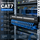 Патч-панель FGB CAT7 24 порта RJ45 1U 19", экранированная Patch Panel, 10Gbps, LSA+, для серверного шкафа - изображение 1