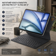 Чехол клавиатура для iPad Pro 12.9" (3-6 пок) и iPad Air 13" (2024) Magnetic Bluetooth Folio, Серый Space Grey - изображение 1