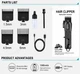 Машинка для стрижки DALING DL-0052 акумуляторна 5 Вт з LED дисплеєм USB зарядкою 2000 мА·год насадками лезами з нержавіючої сталі для волосся бороди червона - изображение 3