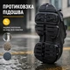Мужские защитные кроссовки с металлическим носком и быстрой шнуровкой, воздушная подошва, черные, размер 41 - изображение 5