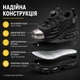 Мужские защитные кроссовки с металлическим носком и быстрой шнуровкой, воздушная подошва, черные, размер 41 - изображение 6
