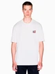 Футболка хлопковая длинная мужская Armani Exchange 143704369 2XL Молочная (1160551339) - изображение 1