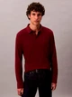 Поло длинное мужское Calvin Klein 776214165 2XL Бордовое (1160555547) - изображение 1