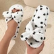 Домашние женские мягкие легкие тапочки Куколка с коротким ворсовым мехом и бантиками-завязками цвет белый размер 36-37 - изображение 3