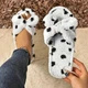 Домашние женские мягкие легкие тапочки Куколка с коротким ворсовым мехом и бантиками-завязками цвет белый размер 36-37 - изображение 4