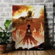 Інтер'єрна картина Атака на титанів, Колосальний Титан, Attack on Titans, декор в кімнату підлітка, аніме, 106×75 см (id0475) - зображення 1