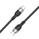 Кабель Brevia Type-C to Type-C 60W 1,2м, чорний box (52120BCCC1) 52120BCCC1 - зображення 2
