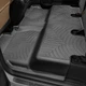 Килимки у салон Toyota Tundra 2013-, Crew Max, D2-6, з бортом, задні, чорні, Weathertech 440938 - зображення 2