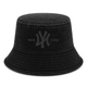 Джинсова молодіжна чорна панама "NY" - зображення 2